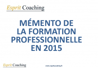 MEMENTO DE LA FORMATION PROFESSIONNELLE 2015